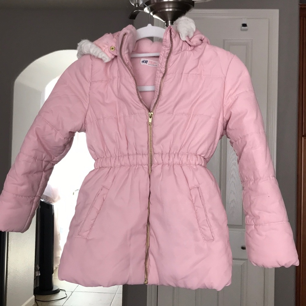 H&m chamarra rosa para niña